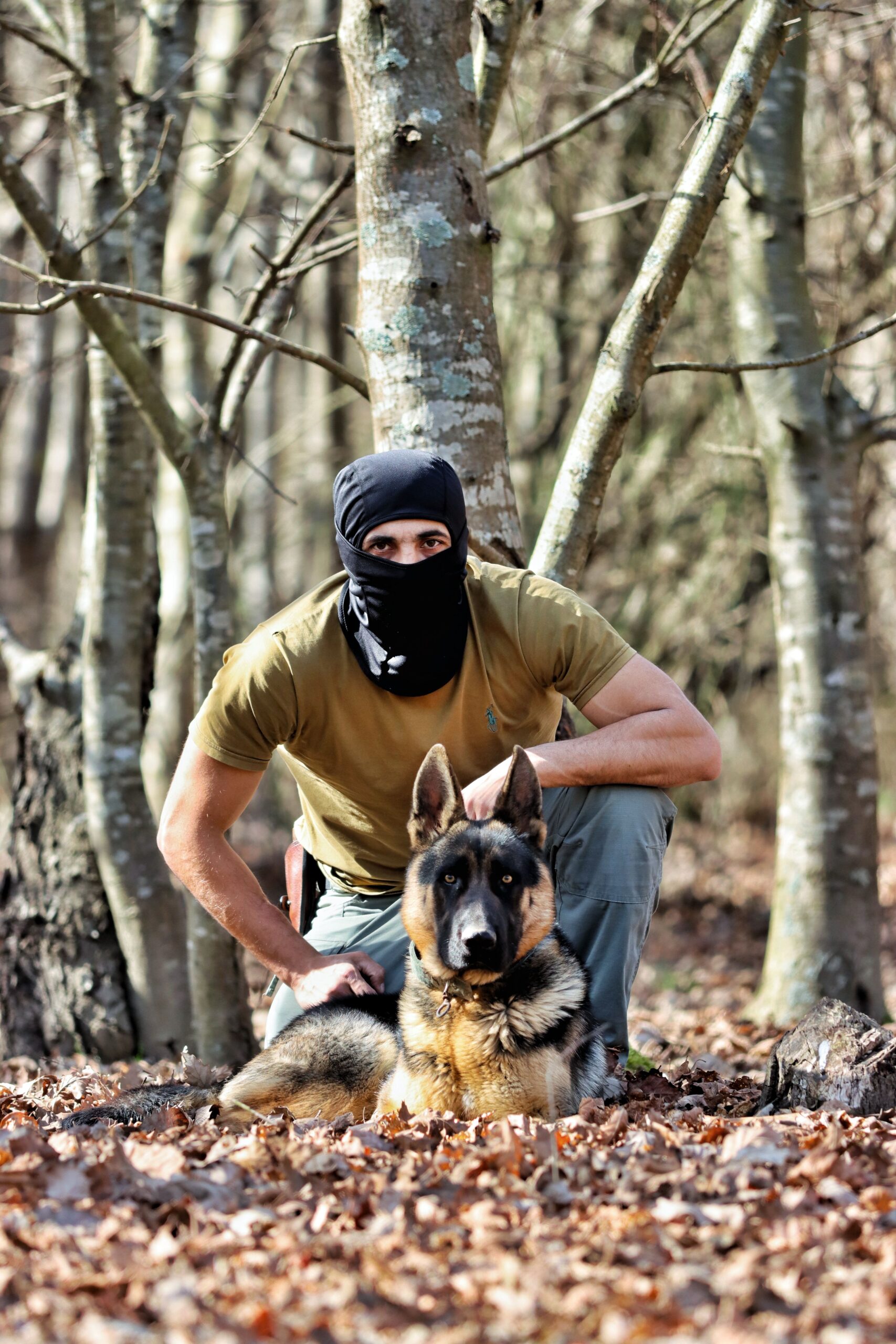 Agent cynophile maître-chien sécurité